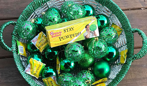 Basket with Stay Pumped Anti-Smoking Aids Basket with Stay Pumped Anti-Smoking Aids